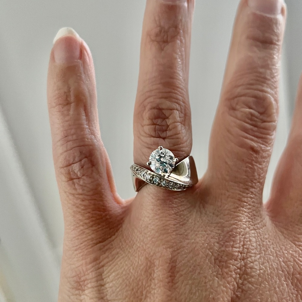 Custom one of a kind diamond wedding ring